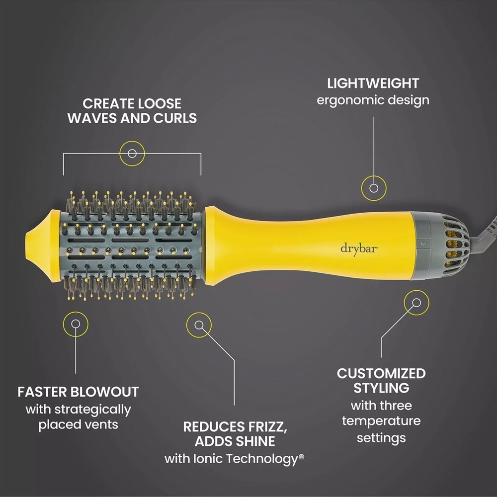 Drybar - Single Shot Round Blow-Dryer Brush - New in Box - Picture 10 of 11